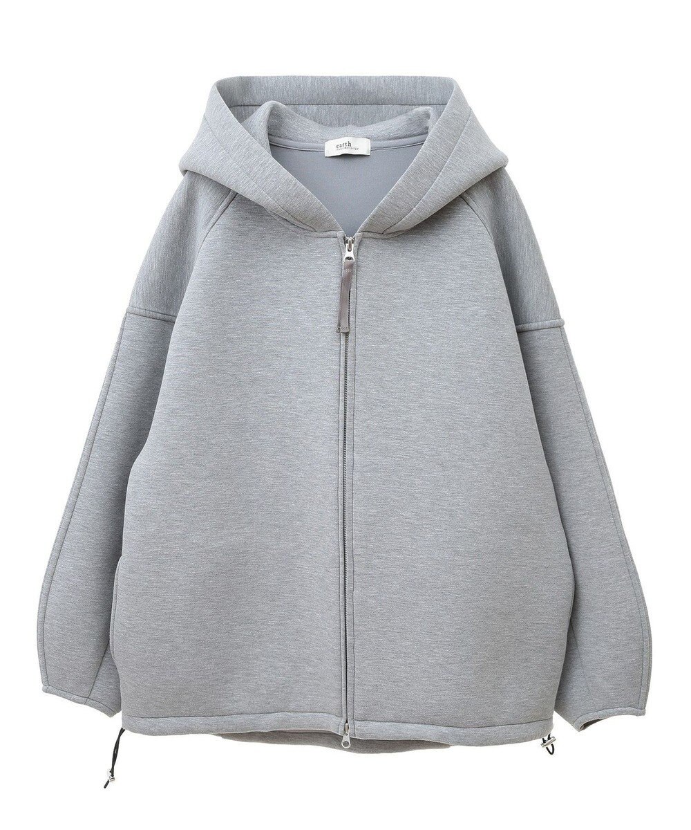 earth music&ecology フーディーダンボールジップブルゾン 