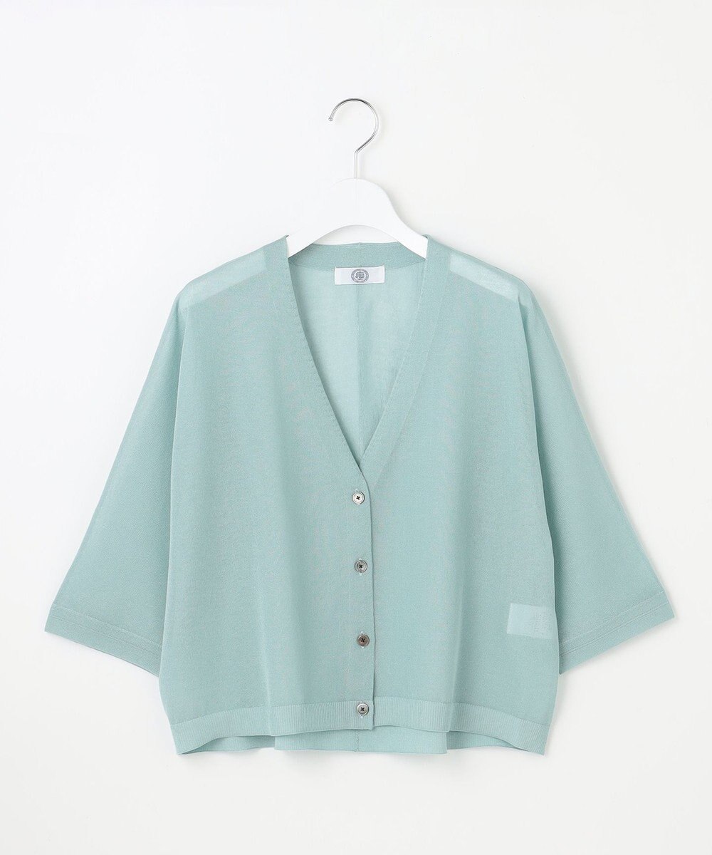 J.PRESS LADIES 【WEB限定カラーあり・洗える】SHEER LIGHT KNIT Vネック カーディガン 