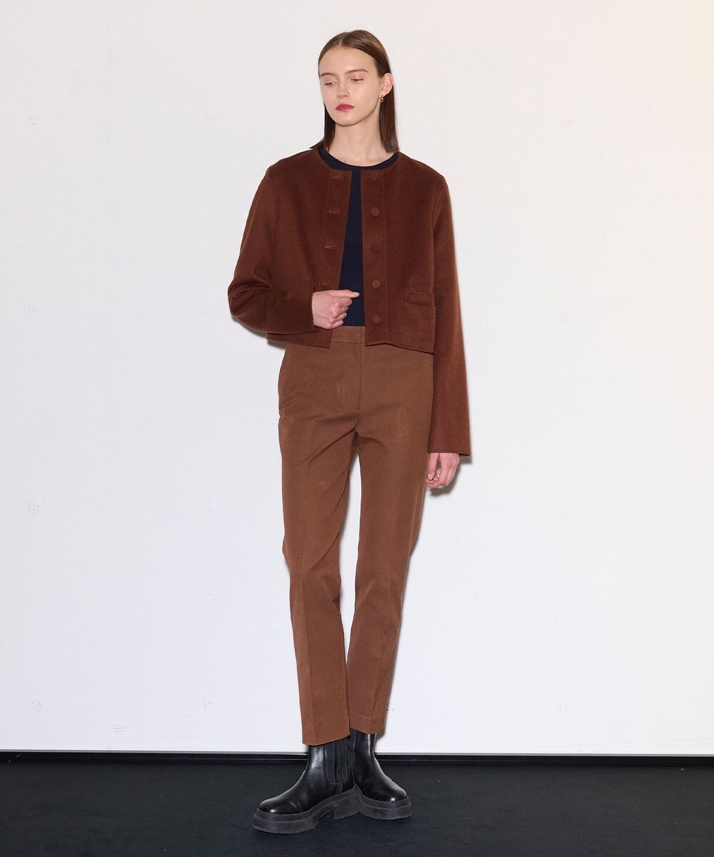 JOSEPH ギャバジンストレッチ　テーパードトラウザーズ 