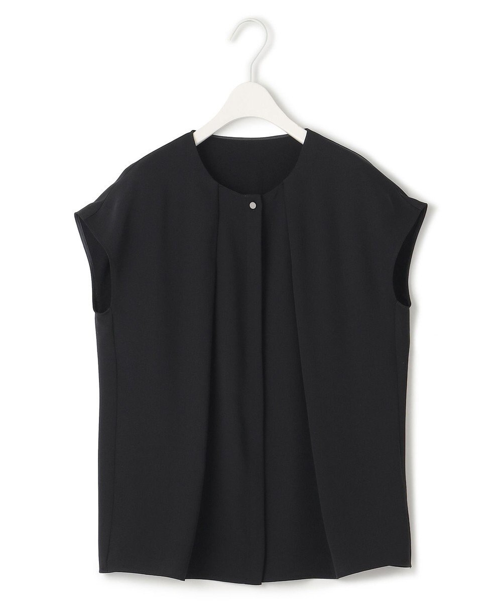 ICB 【洗える】エステルダブルクロス プルオーバーブラウス 