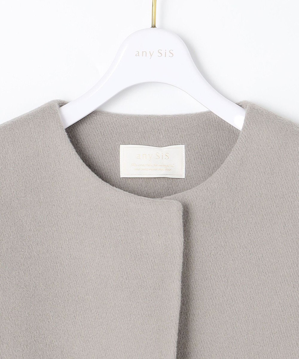 ANY SIS ノーカラー コート 