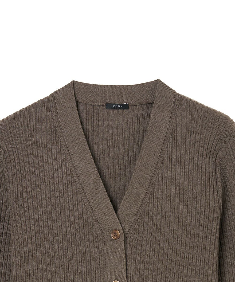JOSEPH 【洗える】メリノリブ　カーディガン 