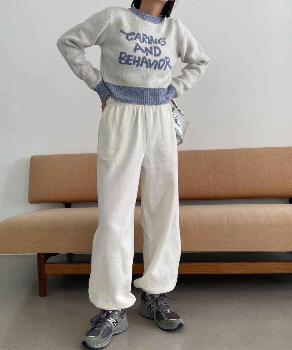 WEGO フラッフィーグラフィックちびニット 