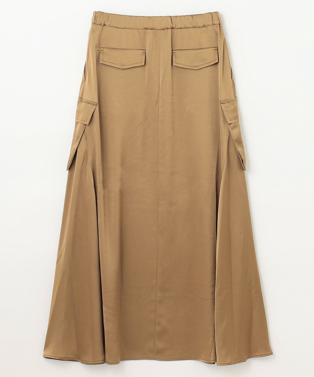 GRACE CONTINENTAL サテンミリタリーロングスカート 