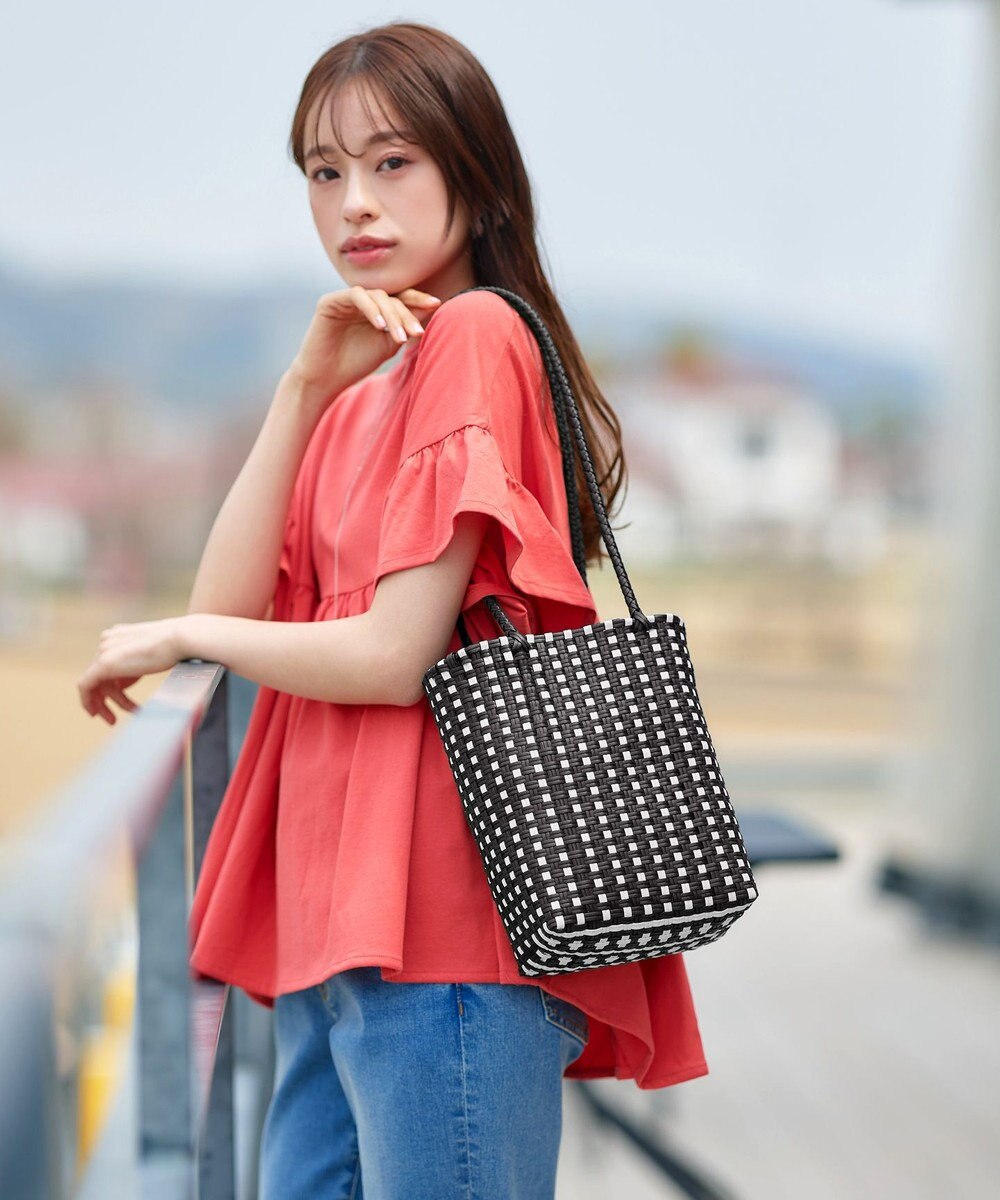 Tiaclasse メルカドウーヴンバッグ 