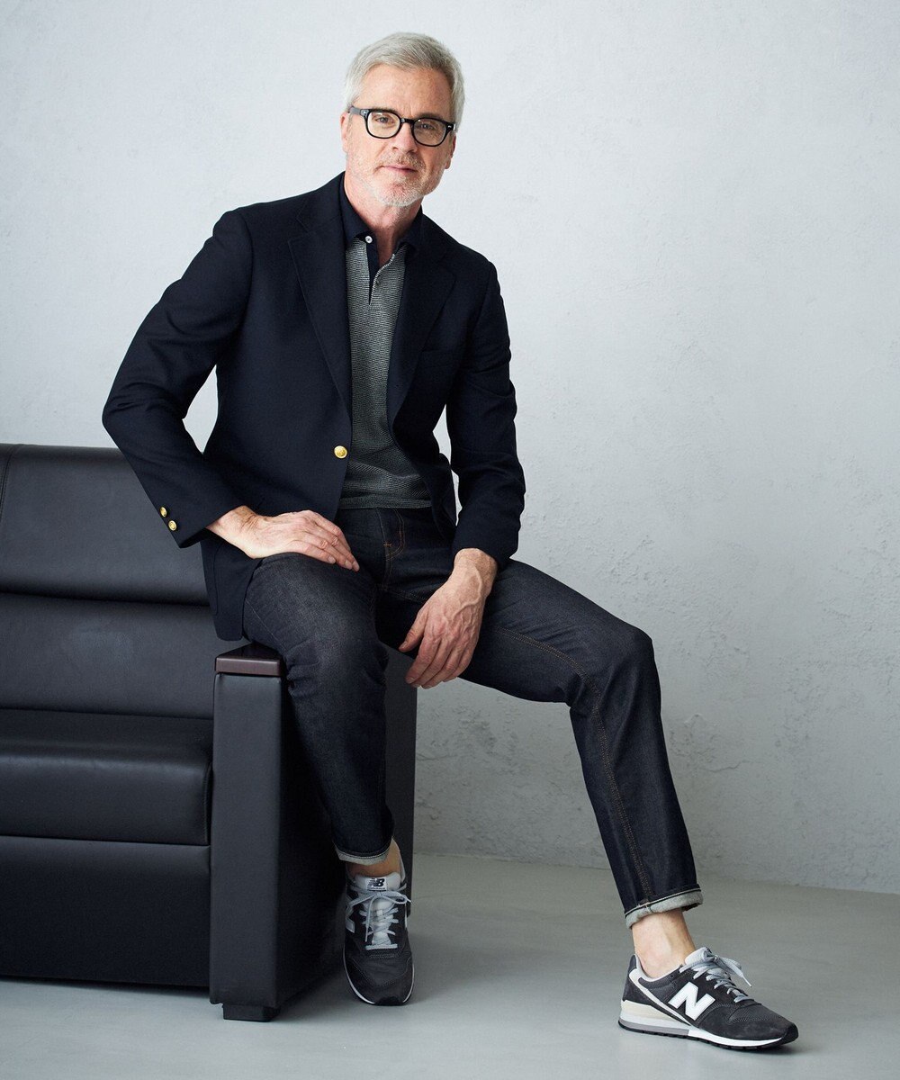 J.PRESS MEN 【定番 / 不朽の名作】ペピンメリノトロピカル 紺ブレザー / 金釦 / 背抜き / Authentic-Fit 