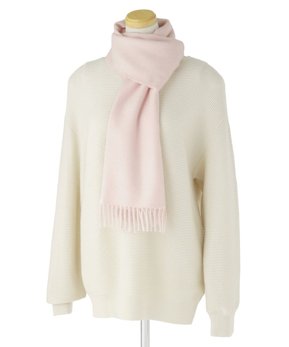 MOONBAT PAUL & JOE ACCESSOIRES ”PJ”ロゴブローチ付きムースタッチマフラー（パッケージ入り） 