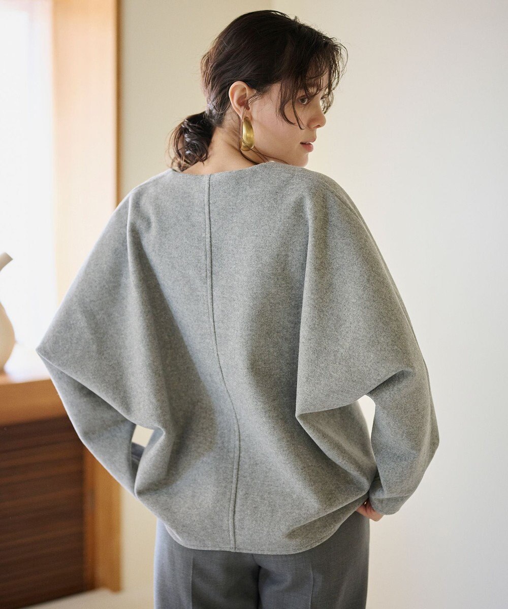 #Newans 【洗濯機可能/セットアップ】コクーンシルエットエアリープルオーバー 