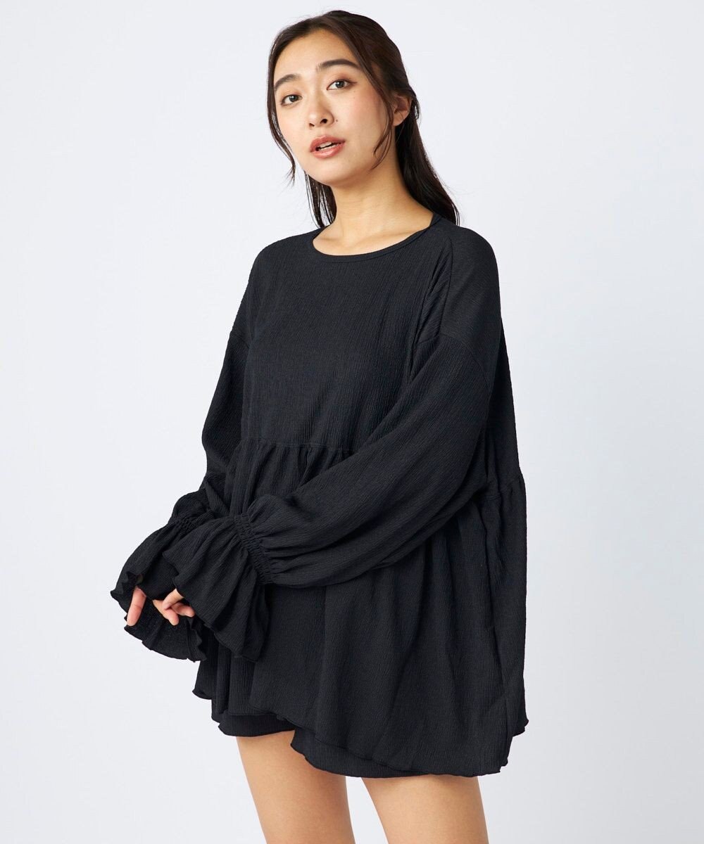 OP／FILA 【Ocean Pacific】ティアードトップス＋ショートパンツ付き 4点セット 