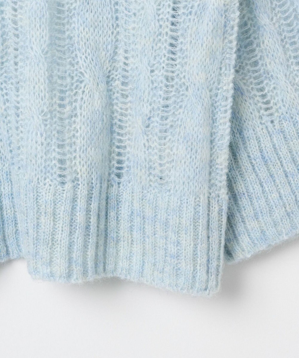 WEGO ケーブルメッシュメランジニット 