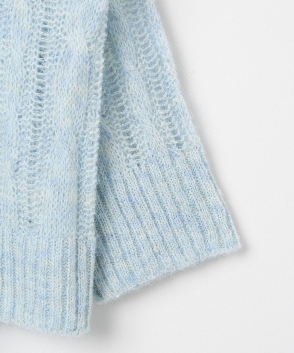 WEGO ケーブルメッシュメランジニット 