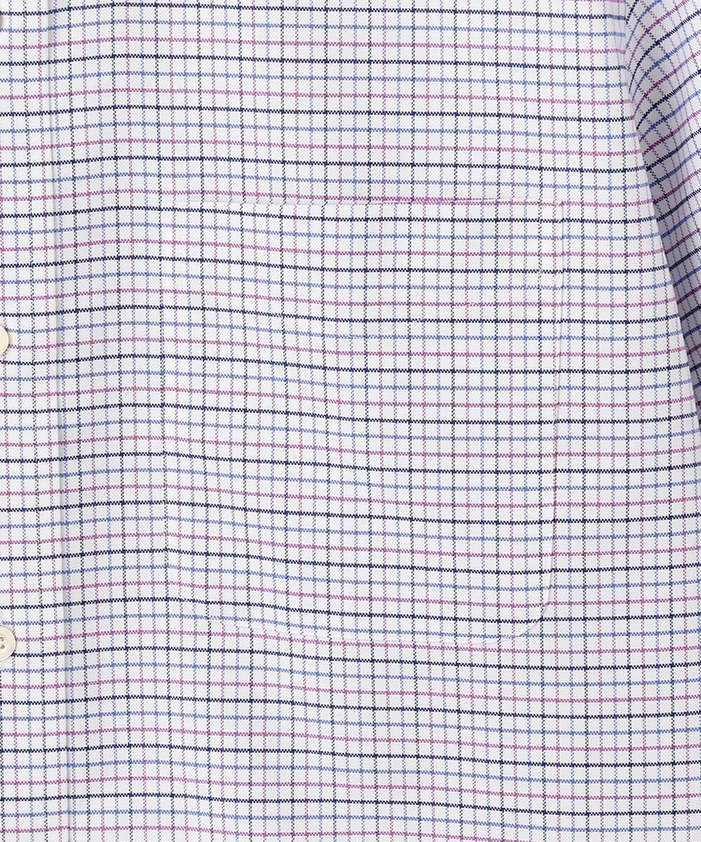 J.PRESS MEN 【WEB・一部店舗限定】オックスフォードトリプルカラーチェック 半袖シャツ/B.D 