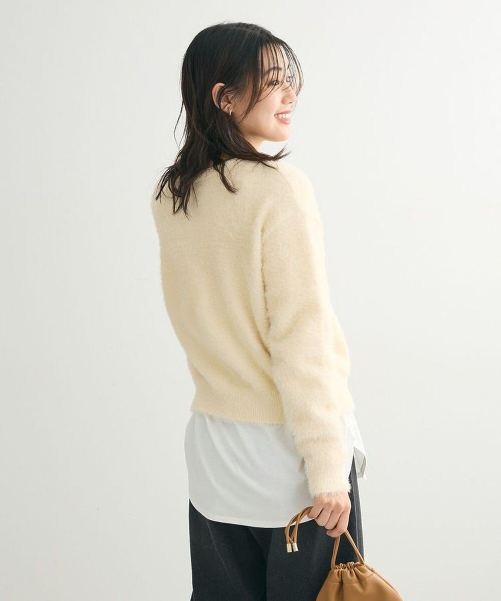 Green Parks シャギーロゴニットプルオーバー 