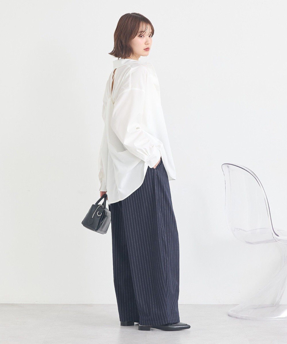 earth music&ecology バックツイストオーバーシャツ 