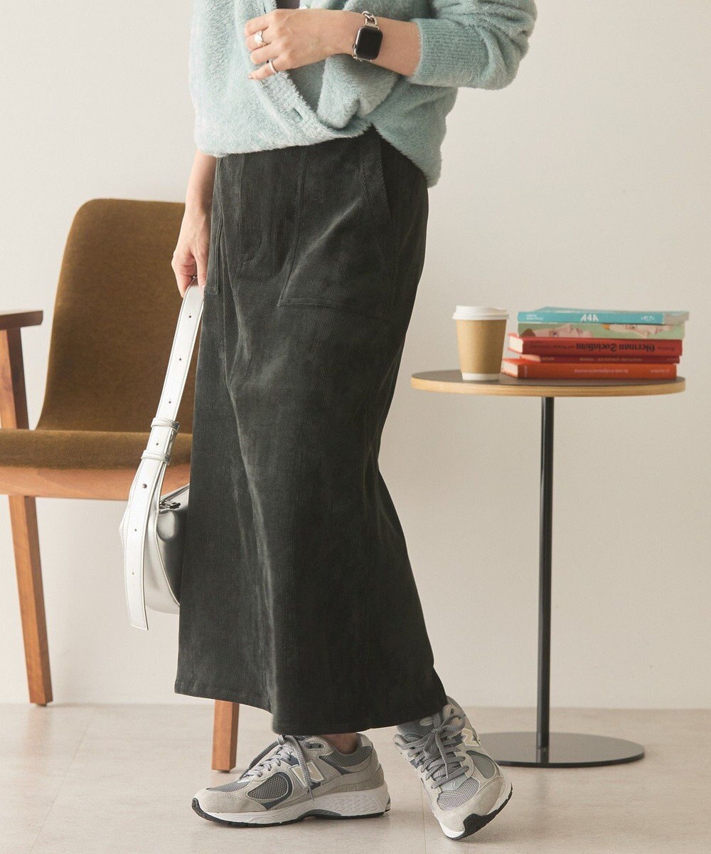 AMERICAN HOLIC コーデュロイベイカータイトスカート 