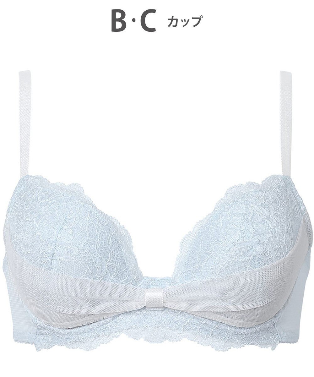 WACOAL ブラジャー 【リボンブラ For girls】 【若い世代の体型特徴を考えた設計】 きれいな谷間をメイクしてキープ まるみのあるシルエット レディース BRB409 /ワコール 