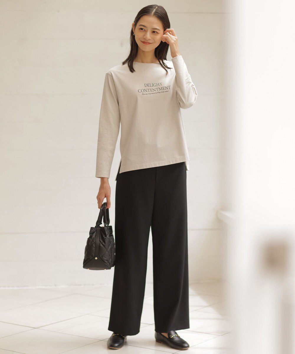 J.PRESS LADIES L ロゴ ロングスリーブ Tシャツ 