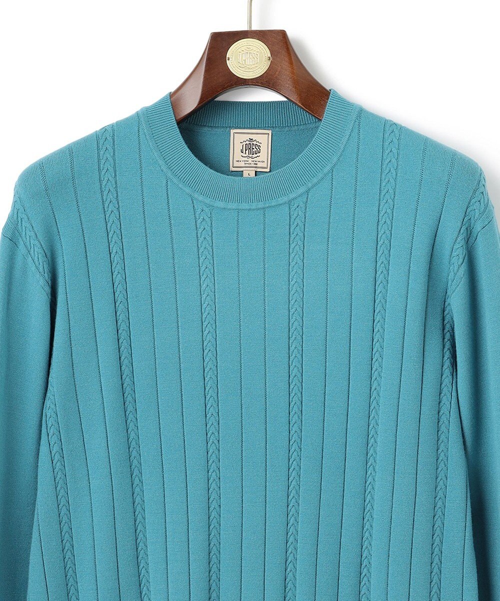 J.PRESS MEN 【ストレッチ性 / イージーケア】【FLEX YARN】クルーネックニット 