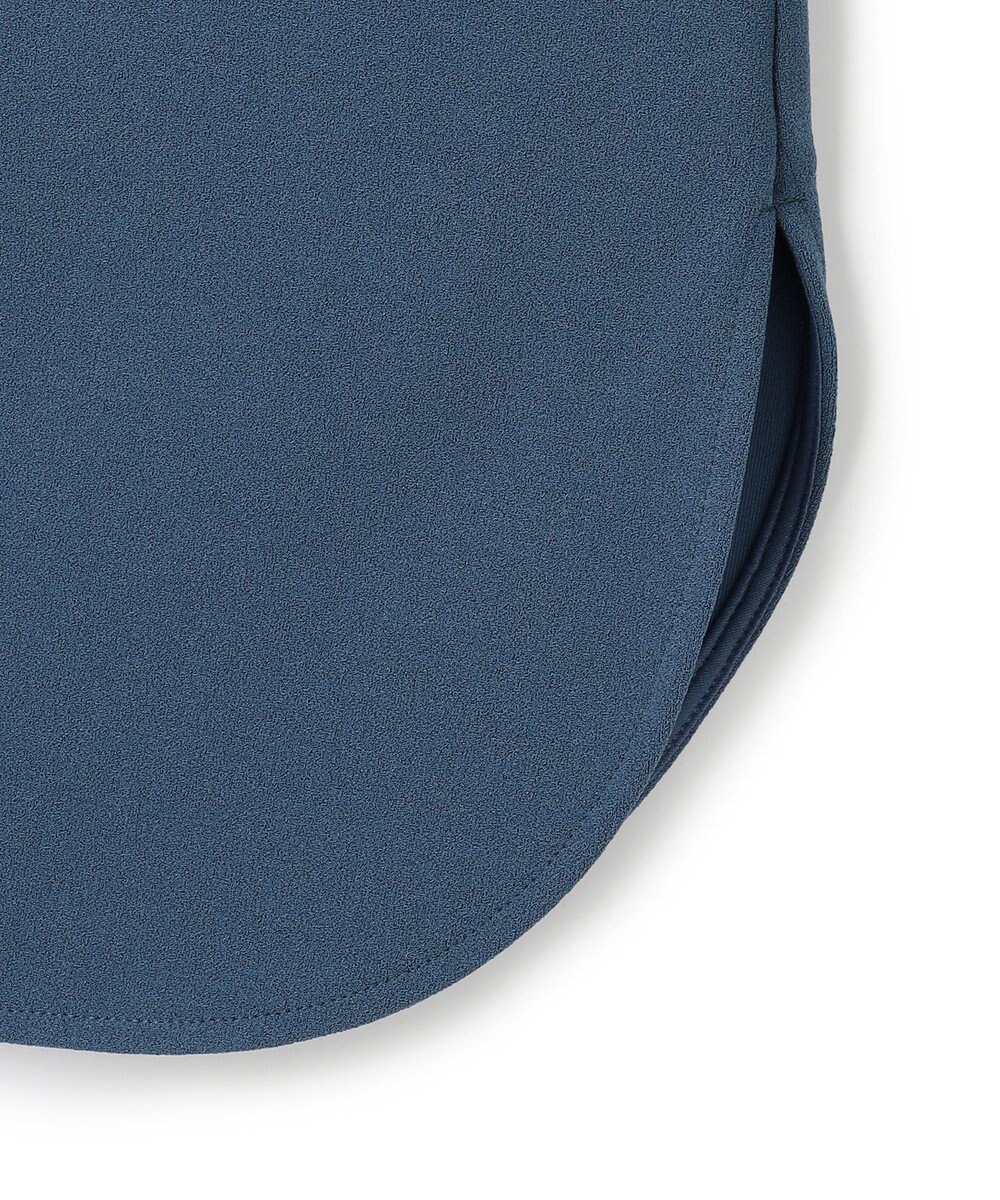 ICB マラボーテＷジョーゼット ボウタイ付きシャツカラートップス 