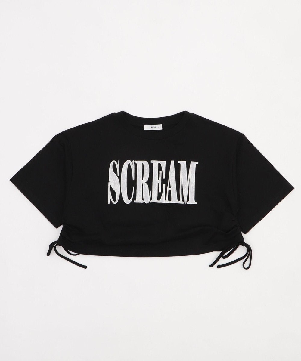 WEGO ロゴレースドロストショートT 