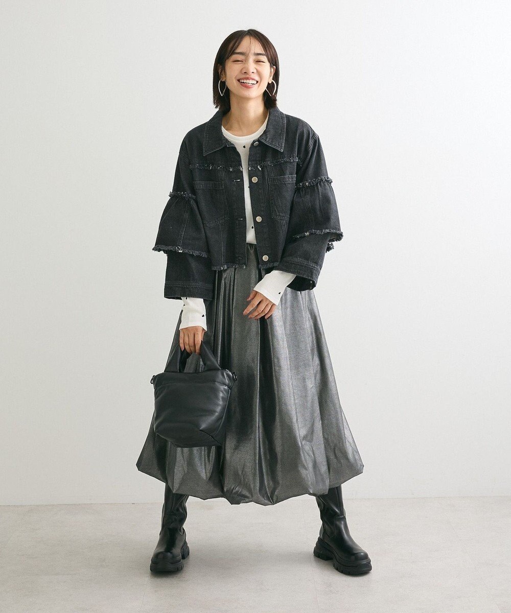 Green Parks ・ＤＯＵＢＬＥ　ＦＬＡＧＳ　ハート刺繍リブロンＴＥＥ 