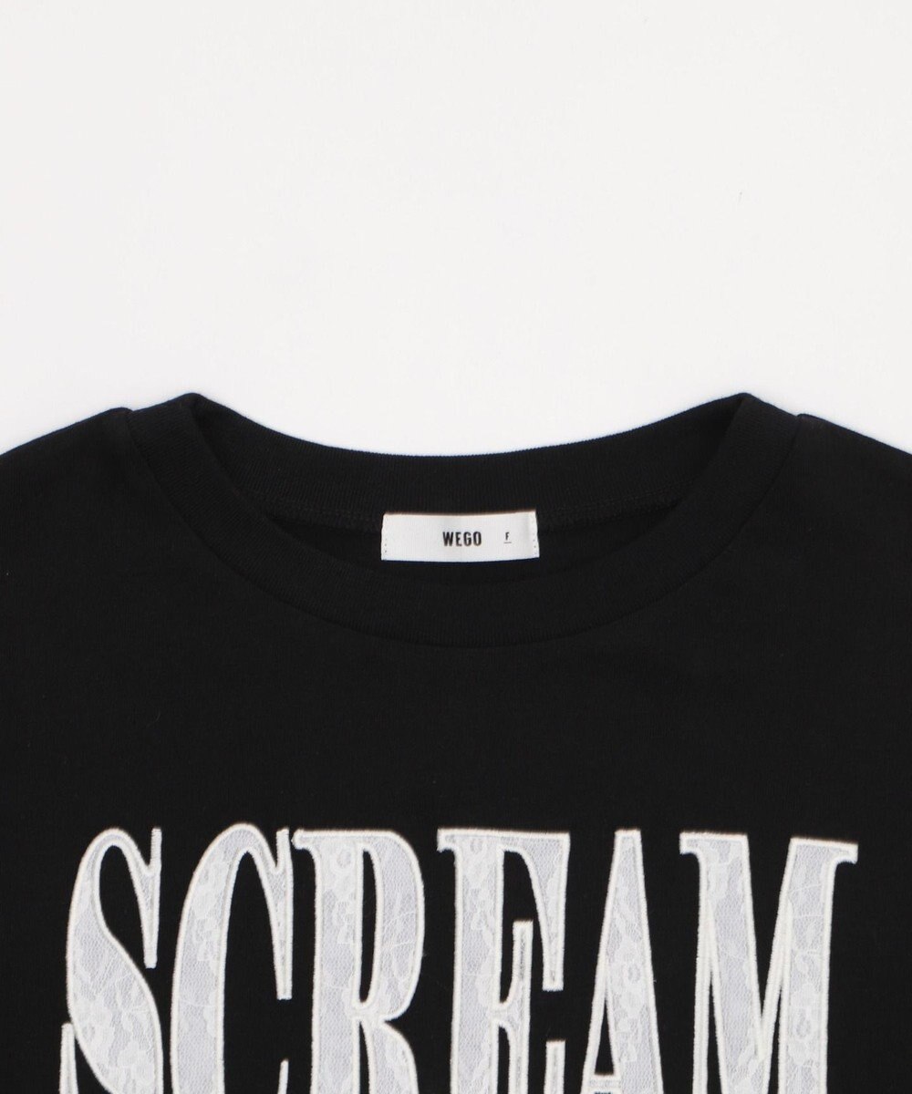 WEGO ロゴレースドロストショートT 