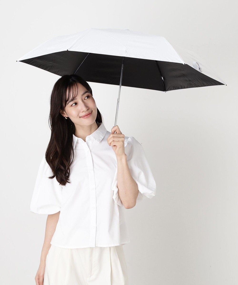 MOONBAT 【WEB限定/ 遮光率100％/遮熱/UV】POLO RALPH LAUREN（ポロ ラルフローレン）晴雨兼用日傘 ワンポイント ポロポニー シャンブレー 無地 折りたたみ傘 