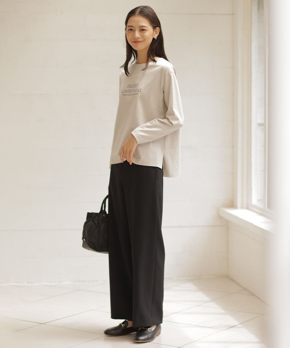 J.PRESS LADIES L ロゴ ロングスリーブ Tシャツ 