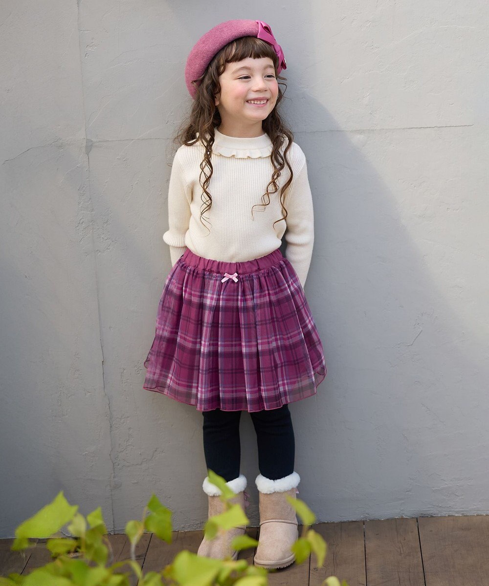 ANY KIDS リボンフェイクムートンブーツ 