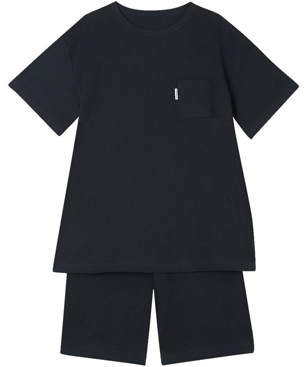 ワコール／睡眠科学 パジャマ 綿100%(本体) ワッフル素材 5分袖 半袖 5分丈 レディース YDT125 睡眠科学／ワコール 