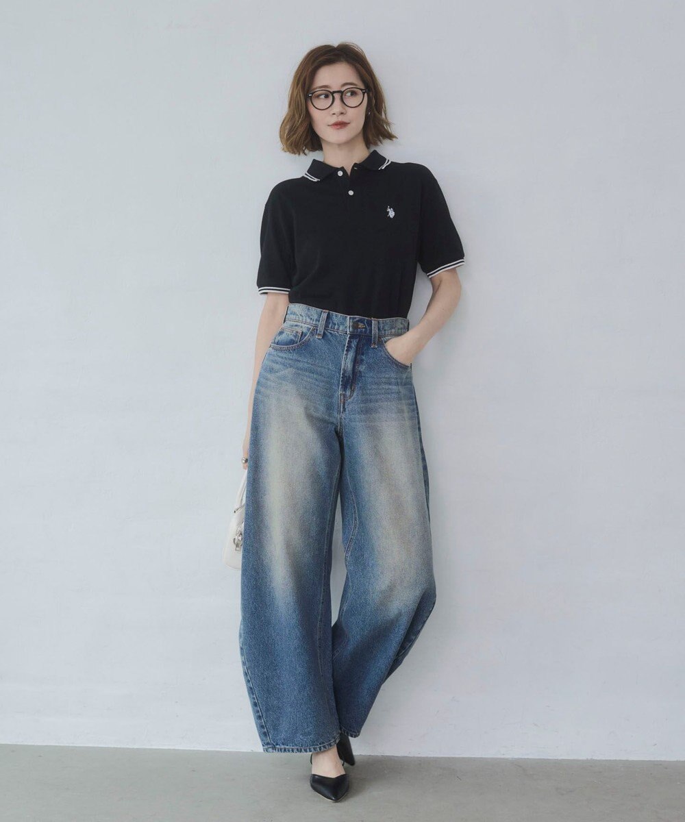 WEGO ワイドカーブデニムパンツ 