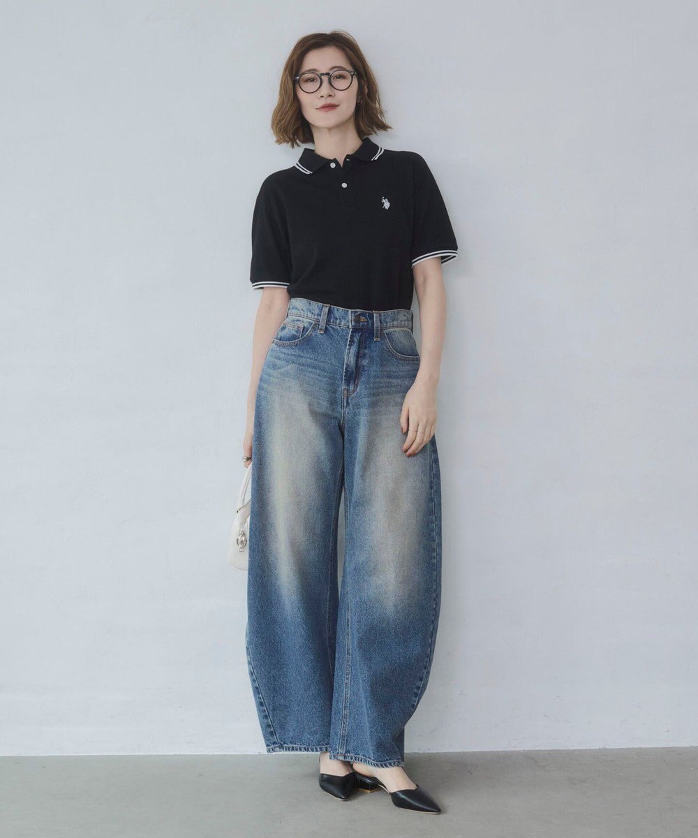 WEGO ワイドカーブデニムパンツ 