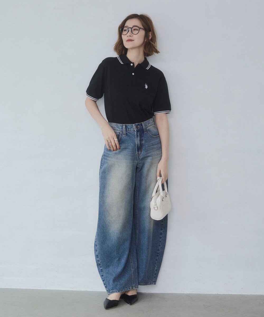 WEGO ワイドカーブデニムパンツ 