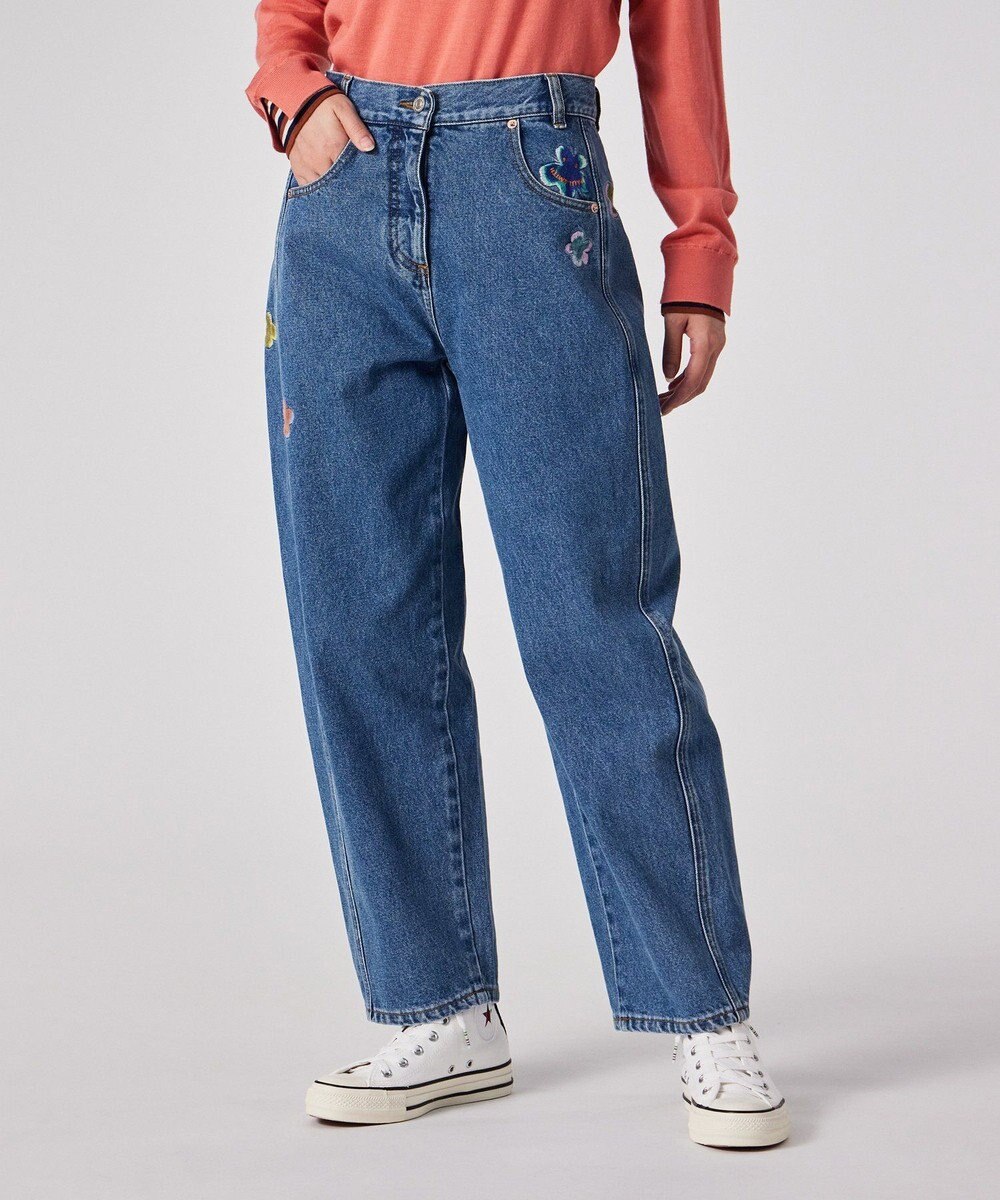 Paul Smith PS Happy フラワーエンブロイダリー デニムパンツ 
