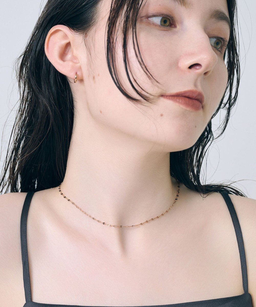 Phoebe 【金属アレルギー対応】ワンタッチメタルフープミニピアス　ローズゴールド/サージカルステンレス 