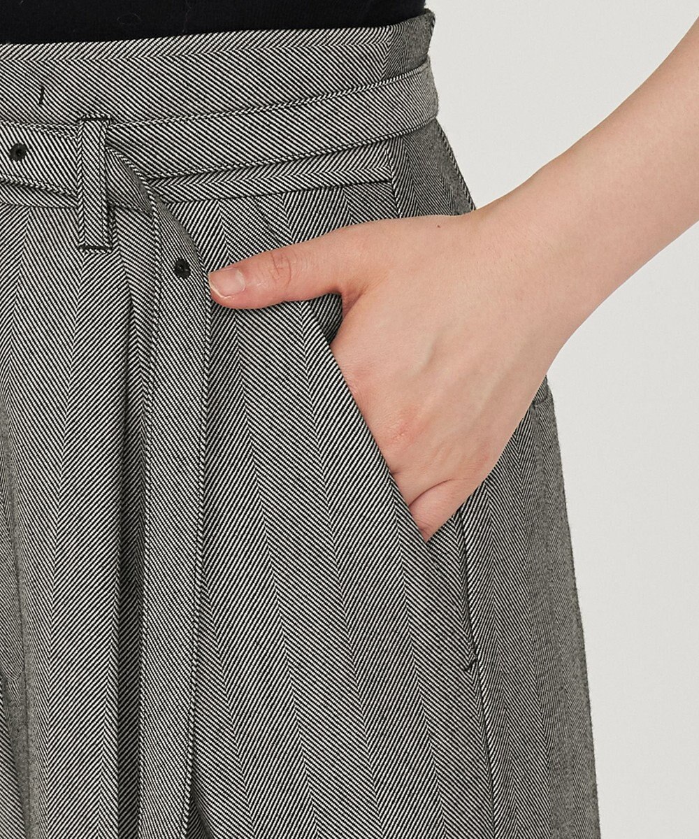 uncrave ヘリンボーンスーツ ワイドパンツ（uncrave WHITE） 