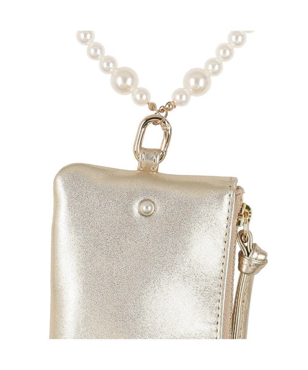UNBILLION ペルケ perche / パール調ストラップ・マルチケース 