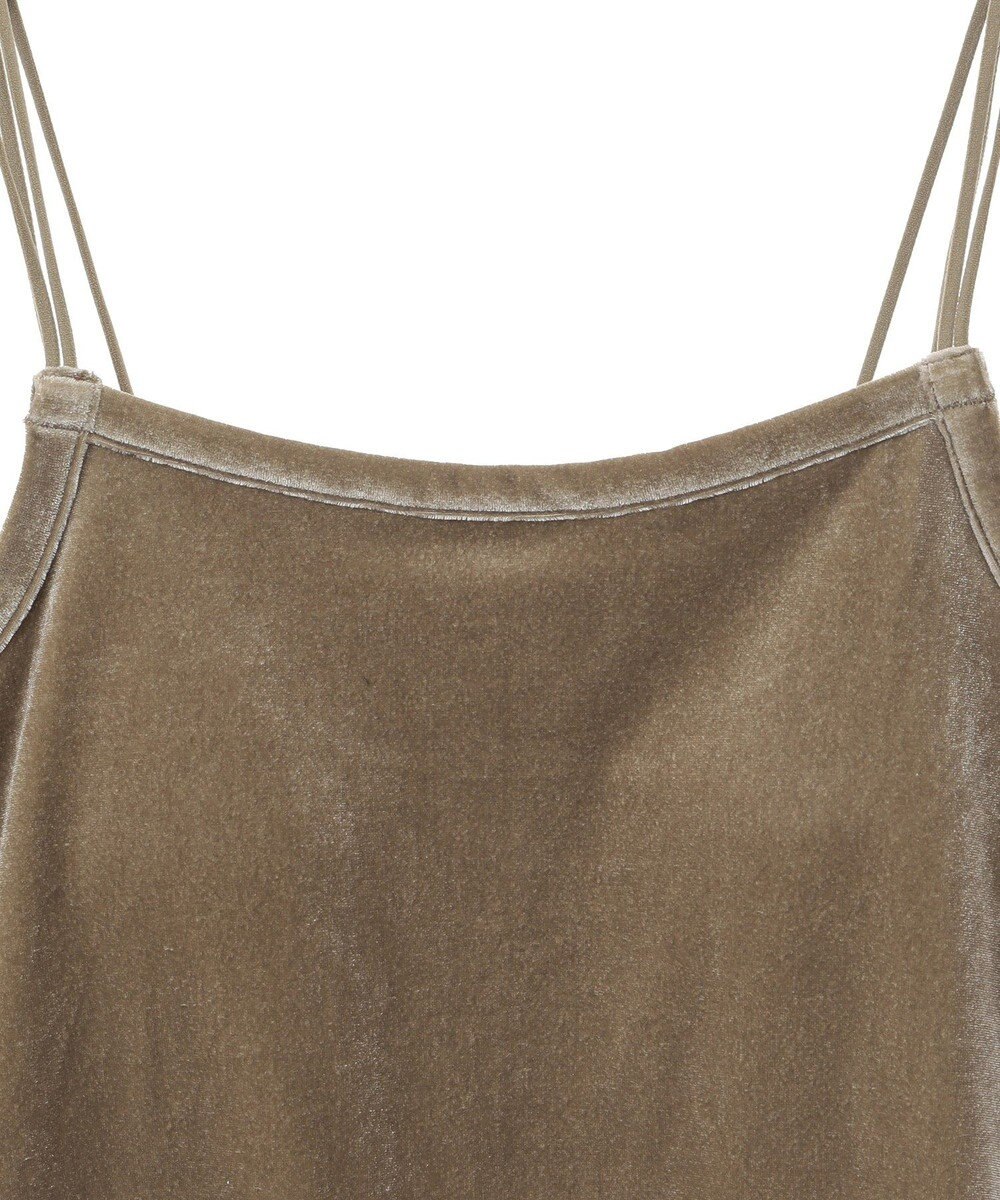 AMERICAN HOLIC カップ付き ベロアショートキャミソール 