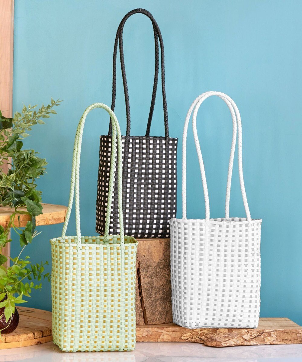 Tiaclasse メルカドウーヴンバッグ 