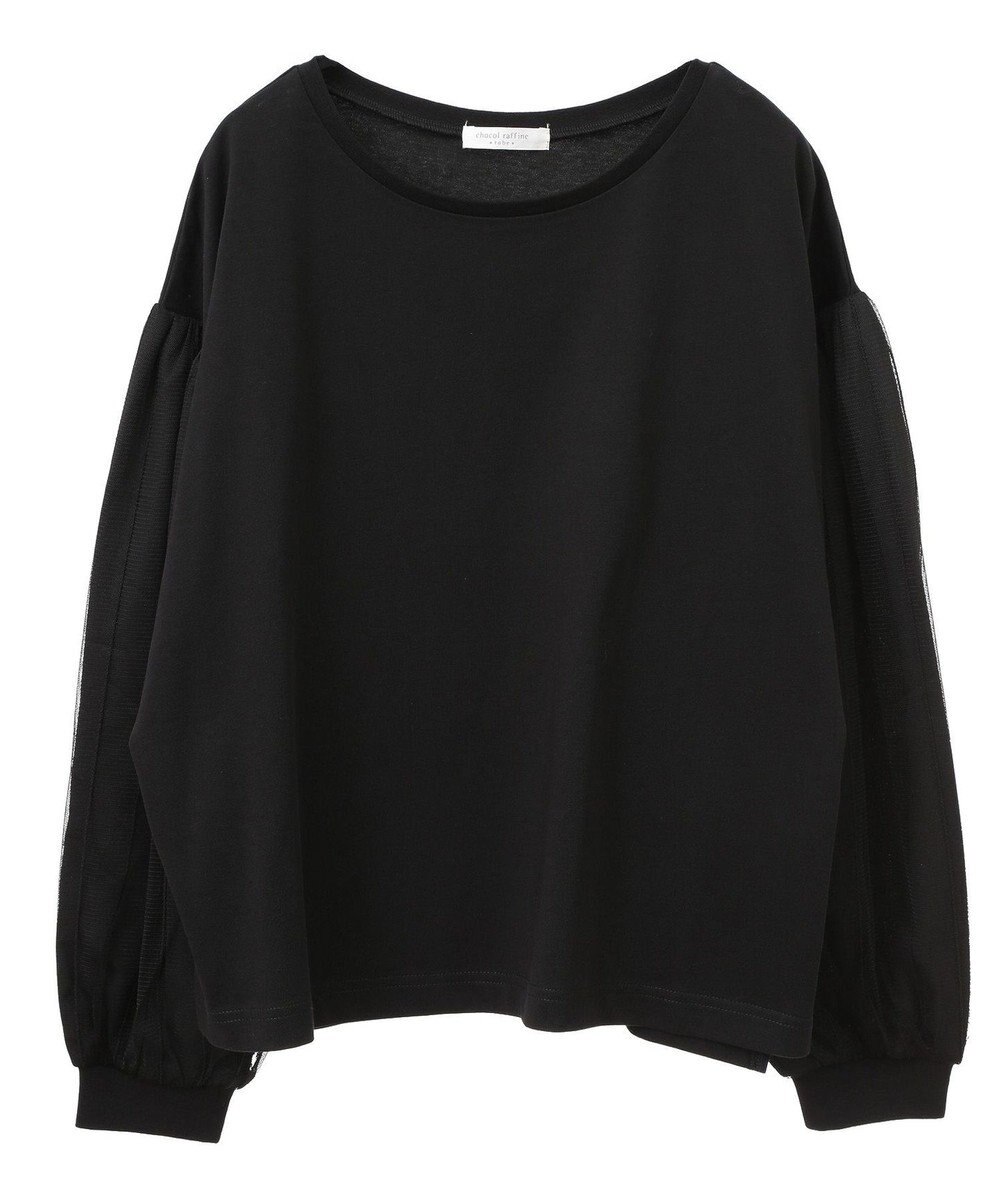 Green Parks 袖チュールドッキングプルオーバー 