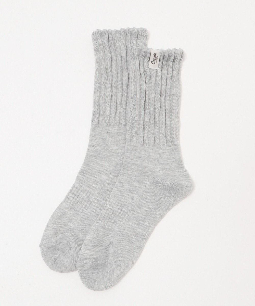 WEGO タグデザインボリュームリブソックス 