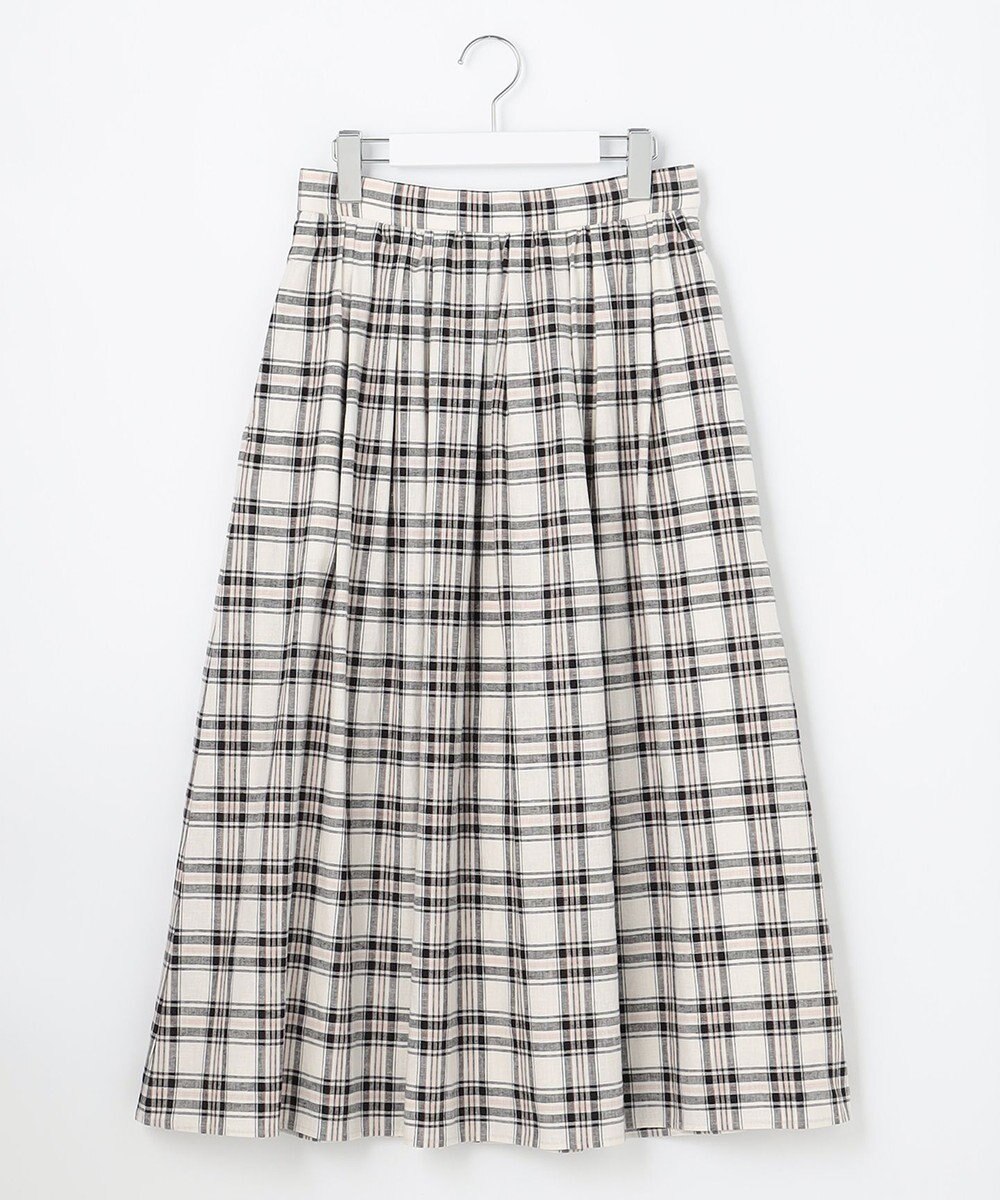 J.PRESS LADIES 【洗える】BEZ Cリネンマドラス スカート 