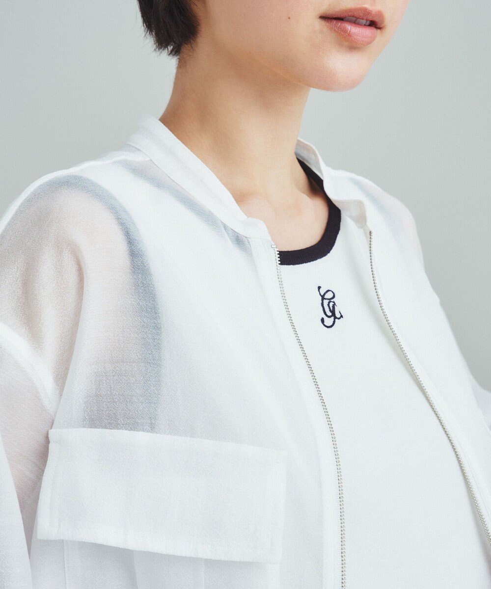 GRACE CONTINENTAL バックコンシャスブルゾン 