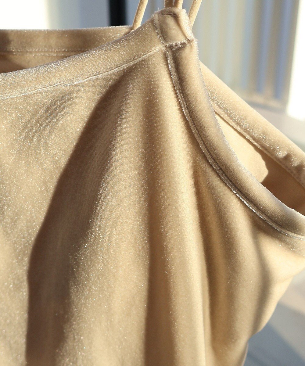 AMERICAN HOLIC カップ付き ベロアショートキャミソール 