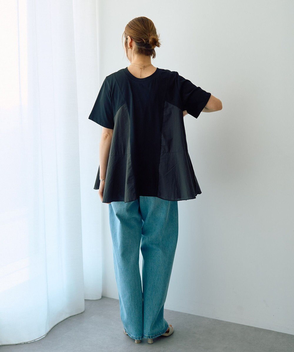 YECCA VECCA ルーズストレートデニムパンツ 