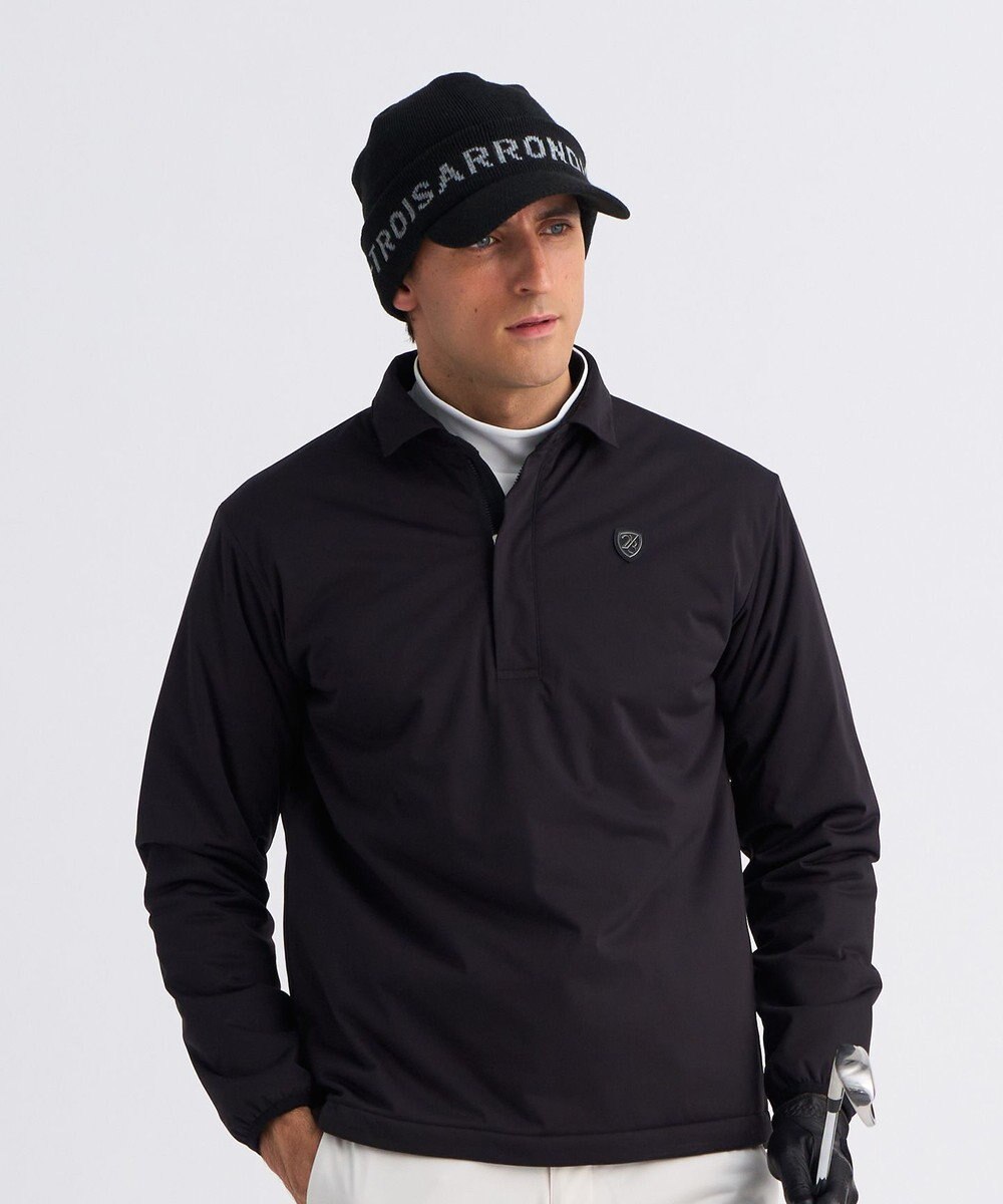 23区GOLF 【MEN】カノコダンボール裏起毛長袖ポロシャツ 