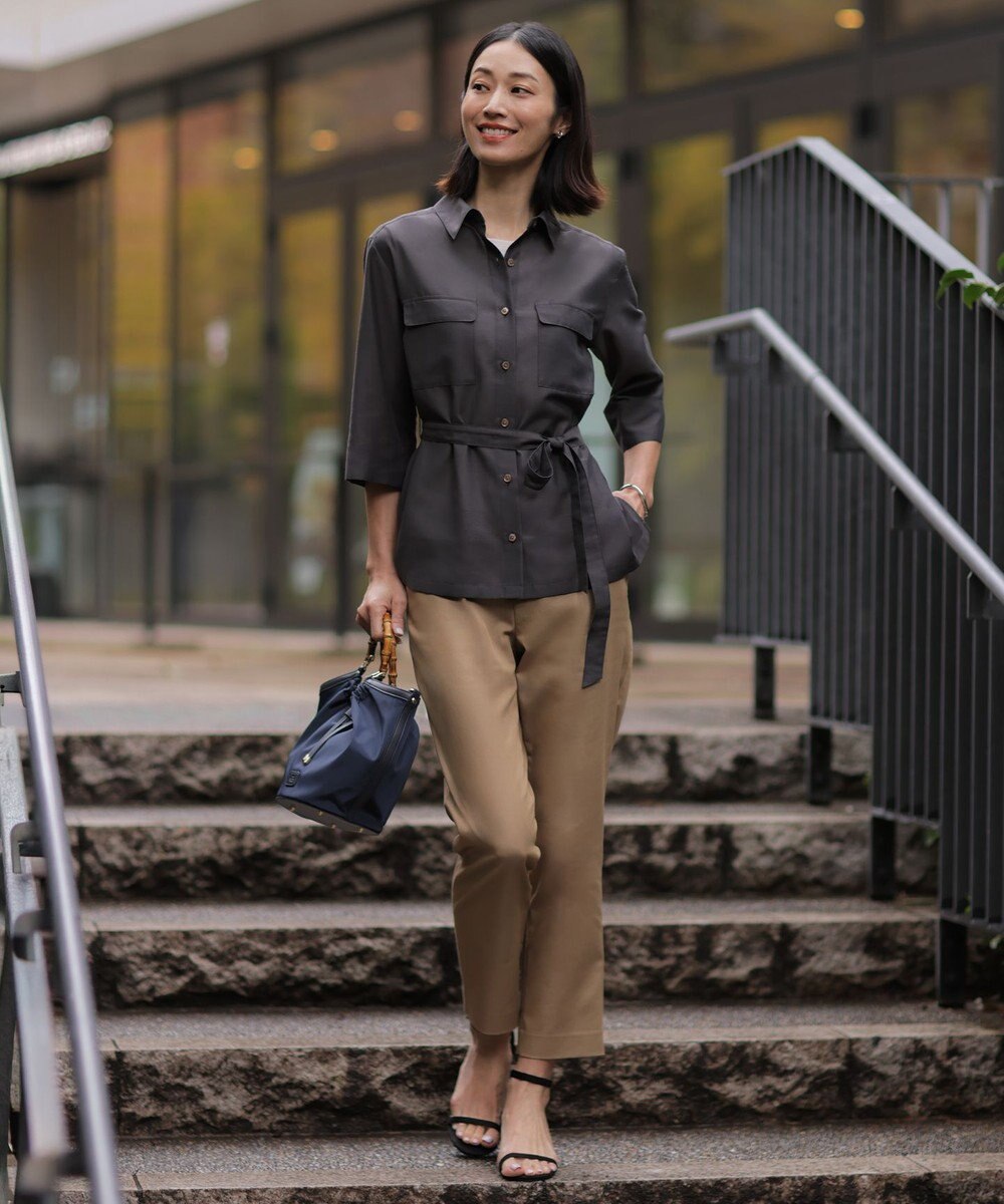 J.PRESS LADIES リネンシアースラブ シャツ ブラウス 