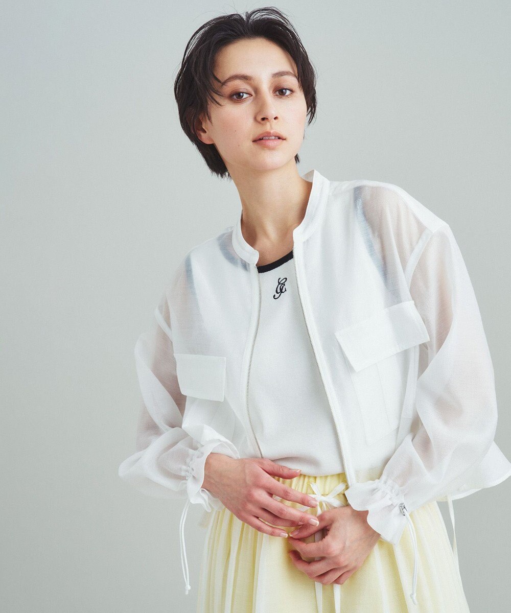 GRACE CONTINENTAL バックコンシャスブルゾン 