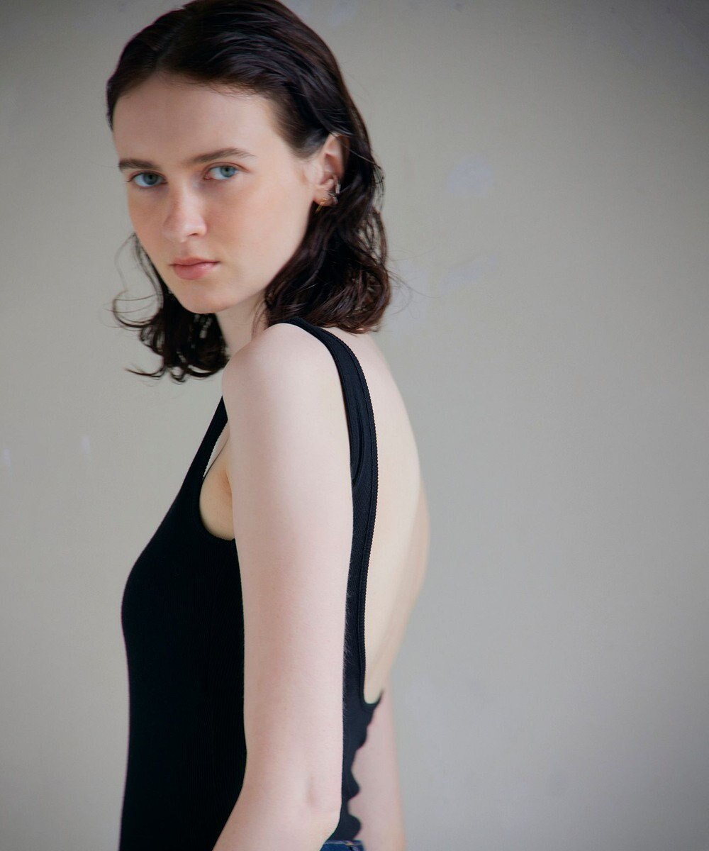 NAVE 【Nave・洗える/ストレッチ素材】ボディスーツ タンクトップ 