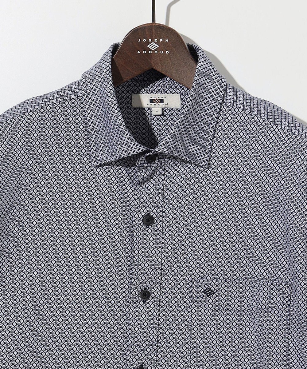 JOSEPH ABBOUD 【ストレッチ・イージーケア】コンパクトジャージープリントシャツ 